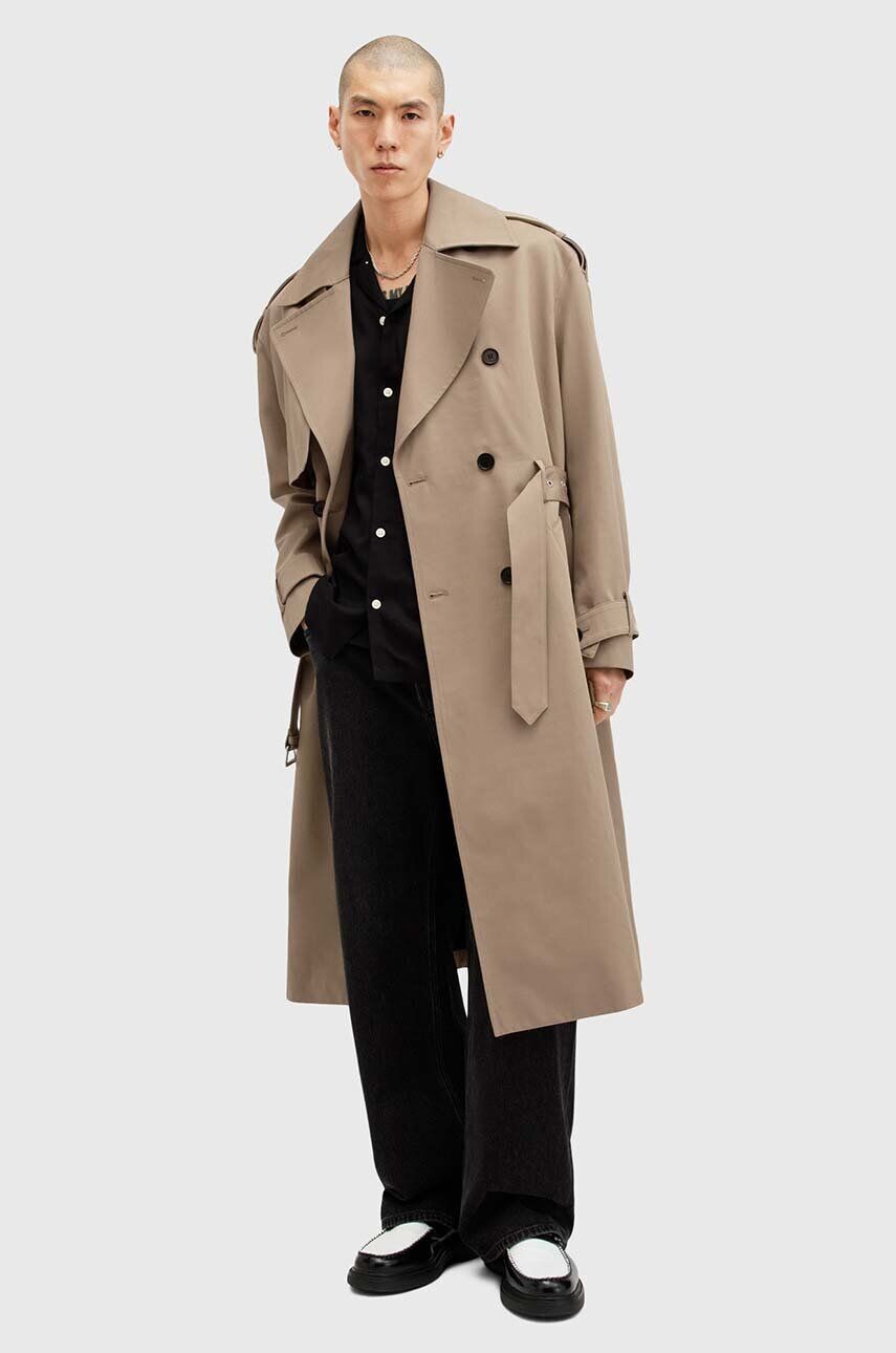 

SPENCER хлопковый плащ AllSaints, бежевый