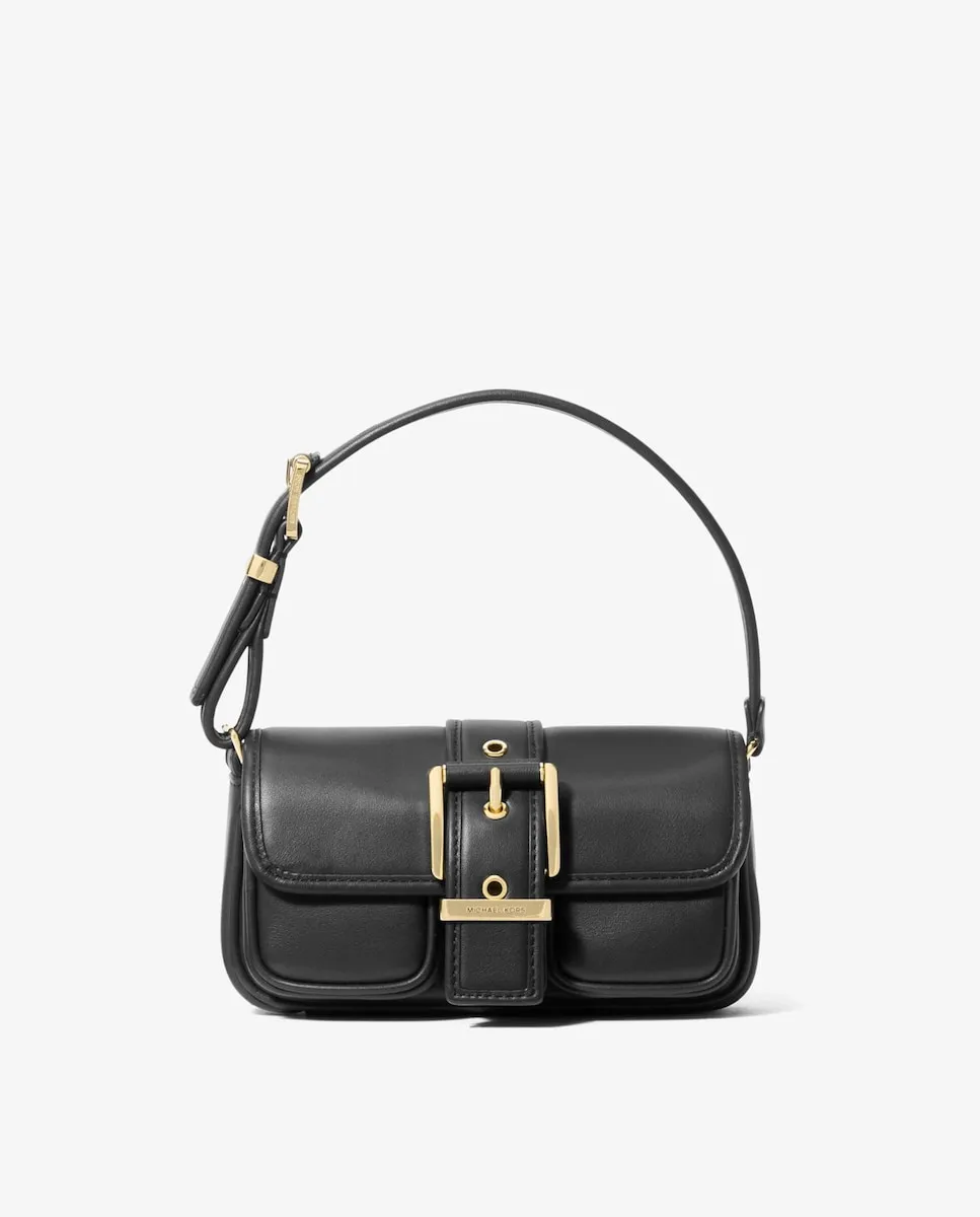 

Кожаная мини-сумка через плечо Colby Michael Michael Kors, черный