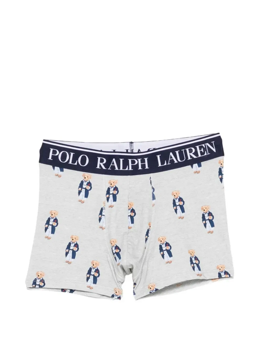 Трусы-боксеры с поясом на резинке с логотипом (в упаковке из двух штук) POLO RALPH LAUREN, серый — фото 2