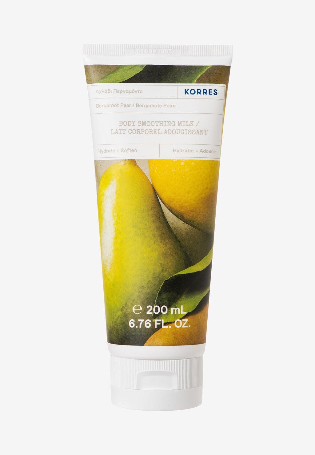 

Увлажняющий Body Smoothing Milk Bergamot Pear KORRES, цвет neutral