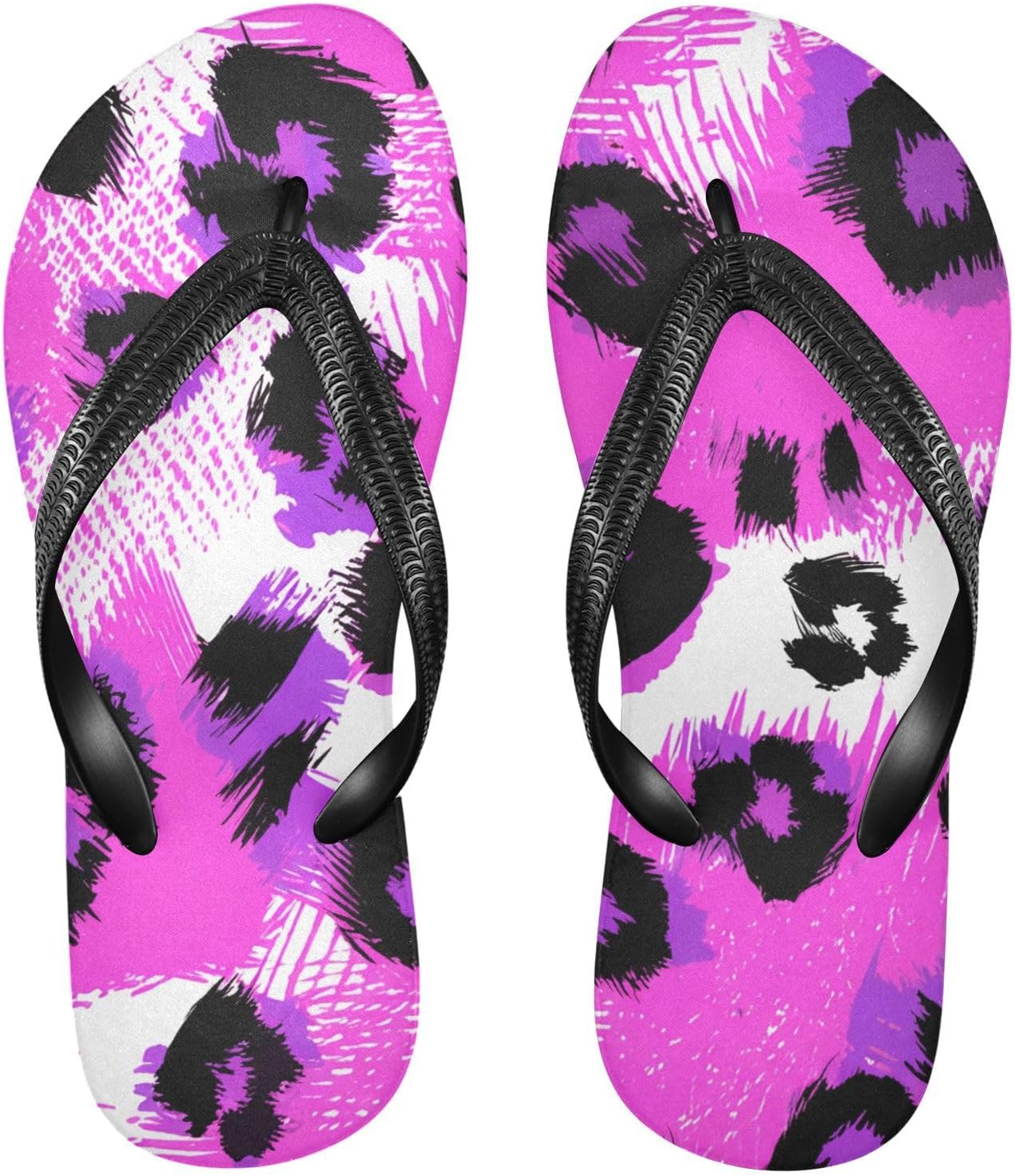 

Пляжные летние повседневные сандалии Leopard Pink для женщин и мужчин, шлепанцы для душа 20861811 Kfbe