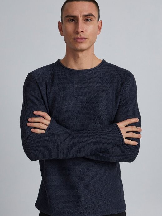 

Вязаный свитер сджарах Solid, синий