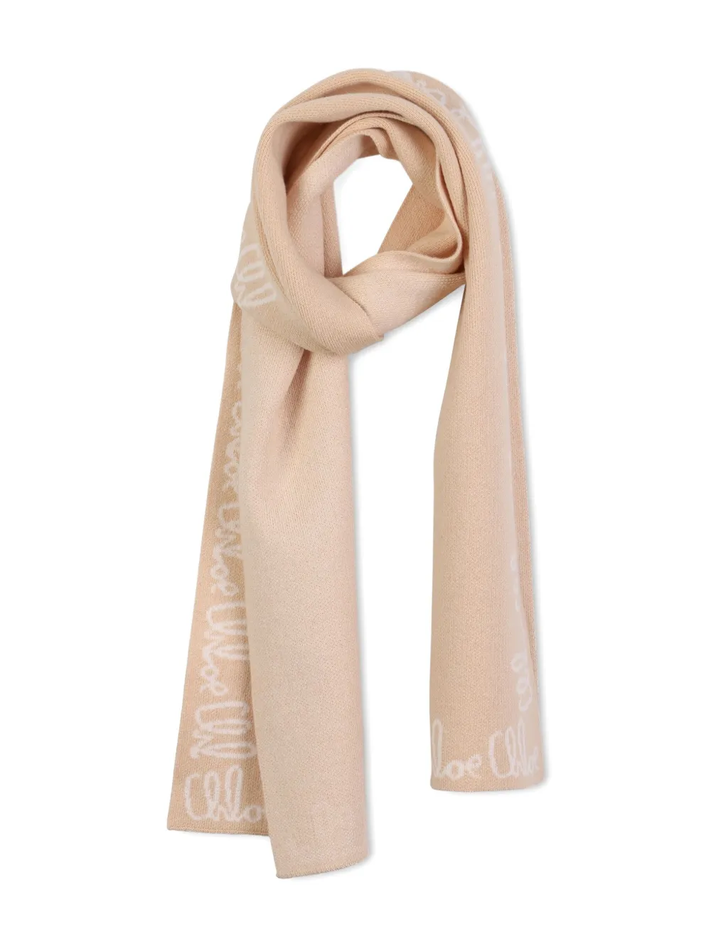 

Шарф с логотипом Chloé Kids, нейтральный