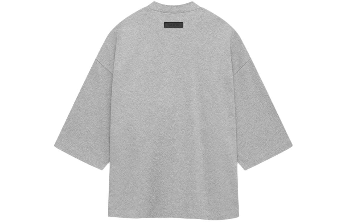 Футболка из хлопка с тиснением логотипа Fear Of God Essentials, серый — фото 2