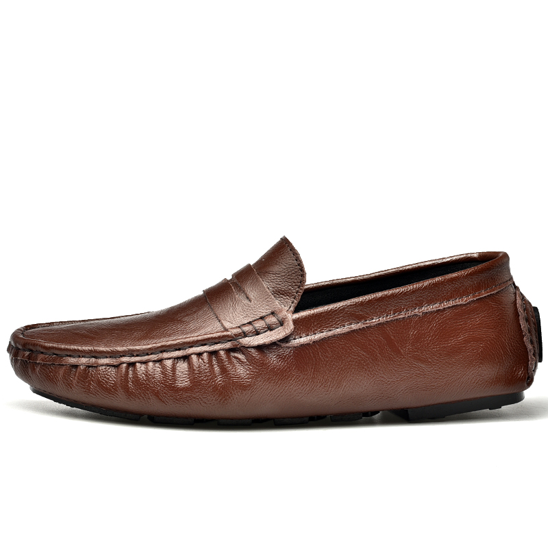 

HBRK Мокасины мужские коричневые, цвет Brown