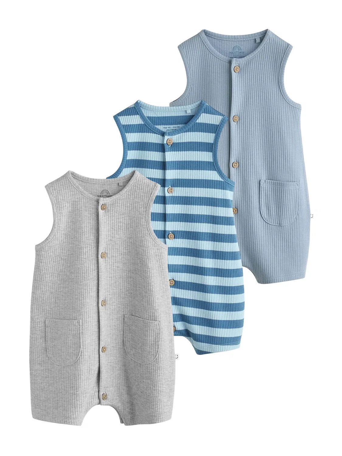 Комбинезон/Боди Next, Blue/Opal/Pastel Blue/Grey