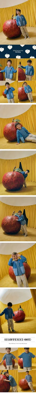Детская ветровка с капюшоном Bb Heart синяя от Belita&Boys — фото 2