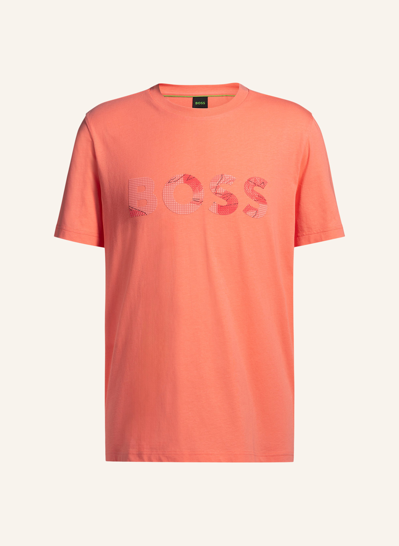 

Футболка с логотипом glamping regular fit Boss, красный