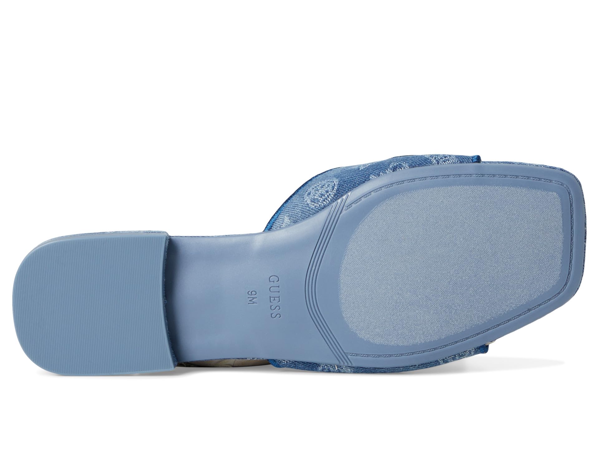 Сандалии GUESS Tarishae, цвет Medium Blue Denim/White Logo — фото 3