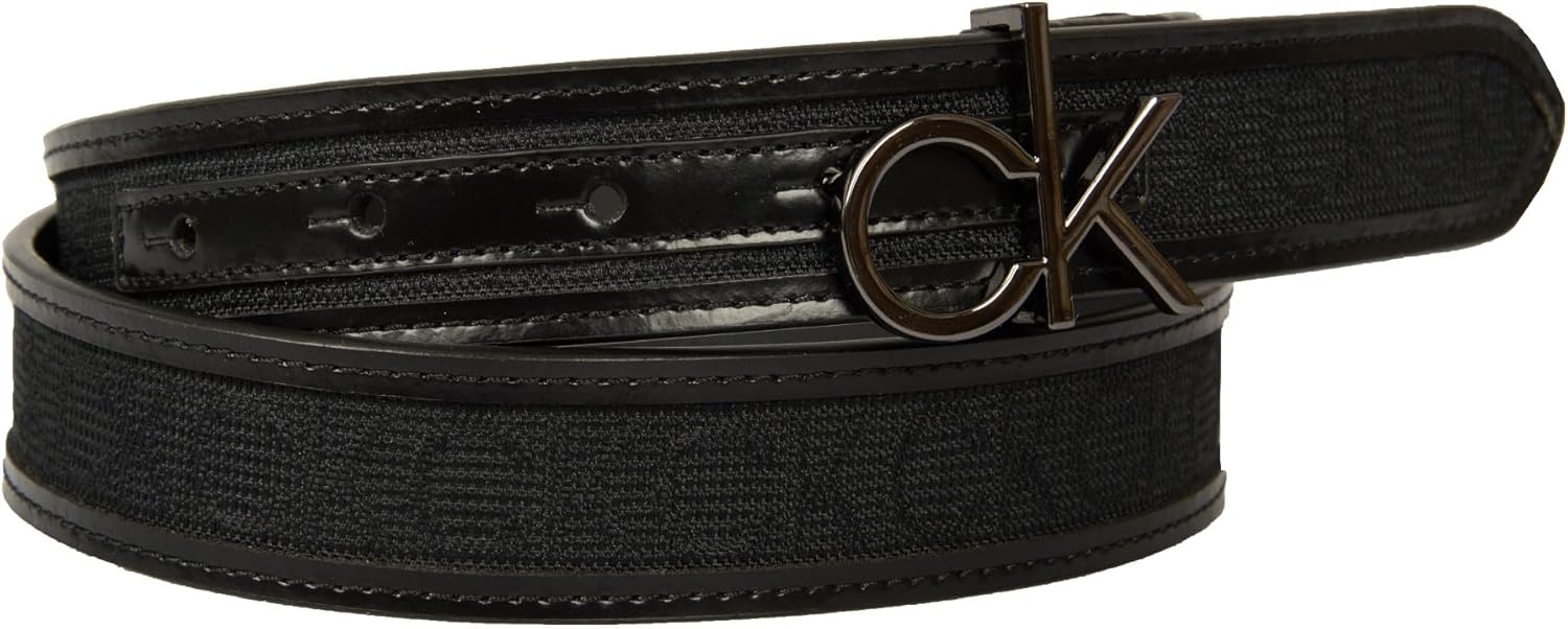 

Женский ремень Calvin Klein CK из кожи и ткани с логотипом, с пряжкой CK, Well, Pvh Black
