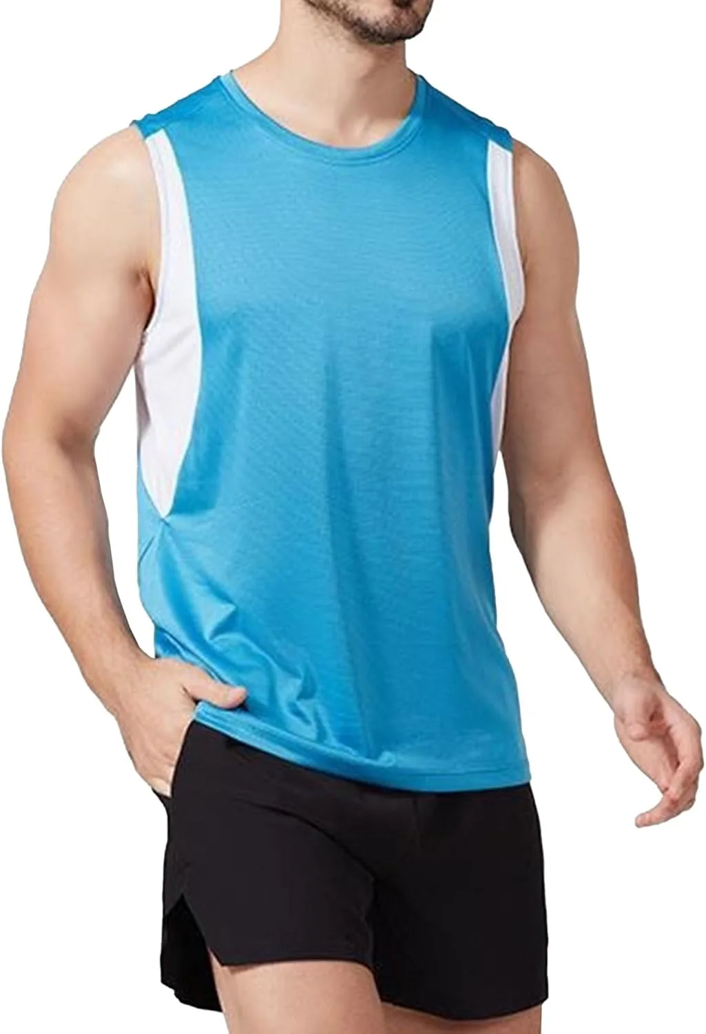 

Мужская безрукавка Splicing для тренировок, дышащая VgueElegc