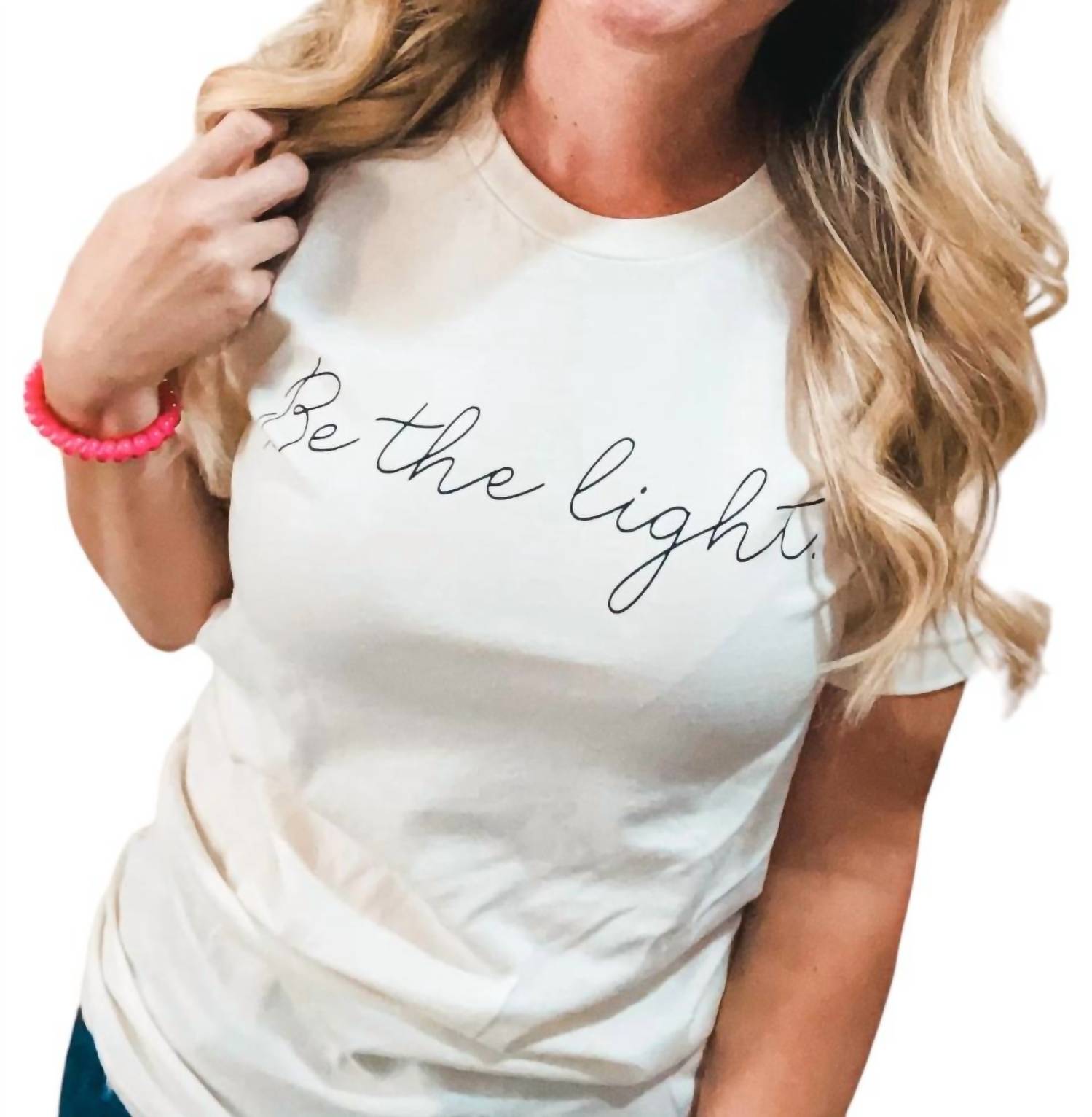 

Футболка Be The Light белого цвета Blume + Co.