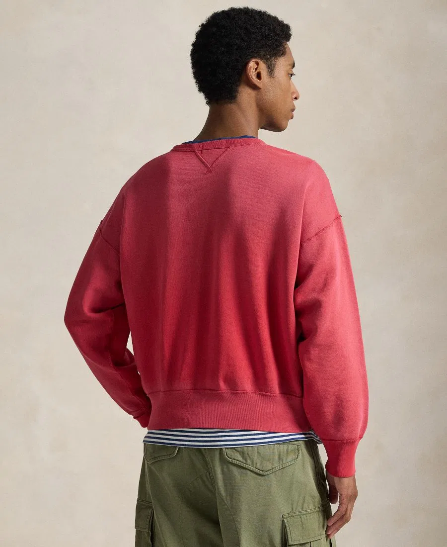 Мужская толстовка с круглым вырезом Polo Ralph Lauren, красный — фото 4
