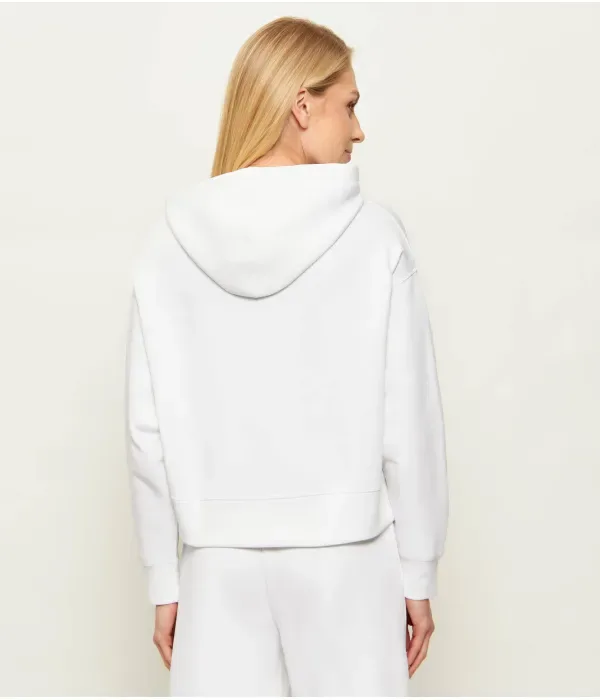 Толстовка Lacoste Oversize Fit, Белая — фото 3