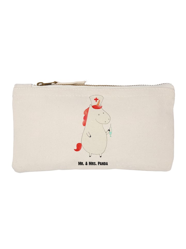 

Mr. & Mrs. Panda Пенал с изображением единорога-медсестры, белый, без надписи