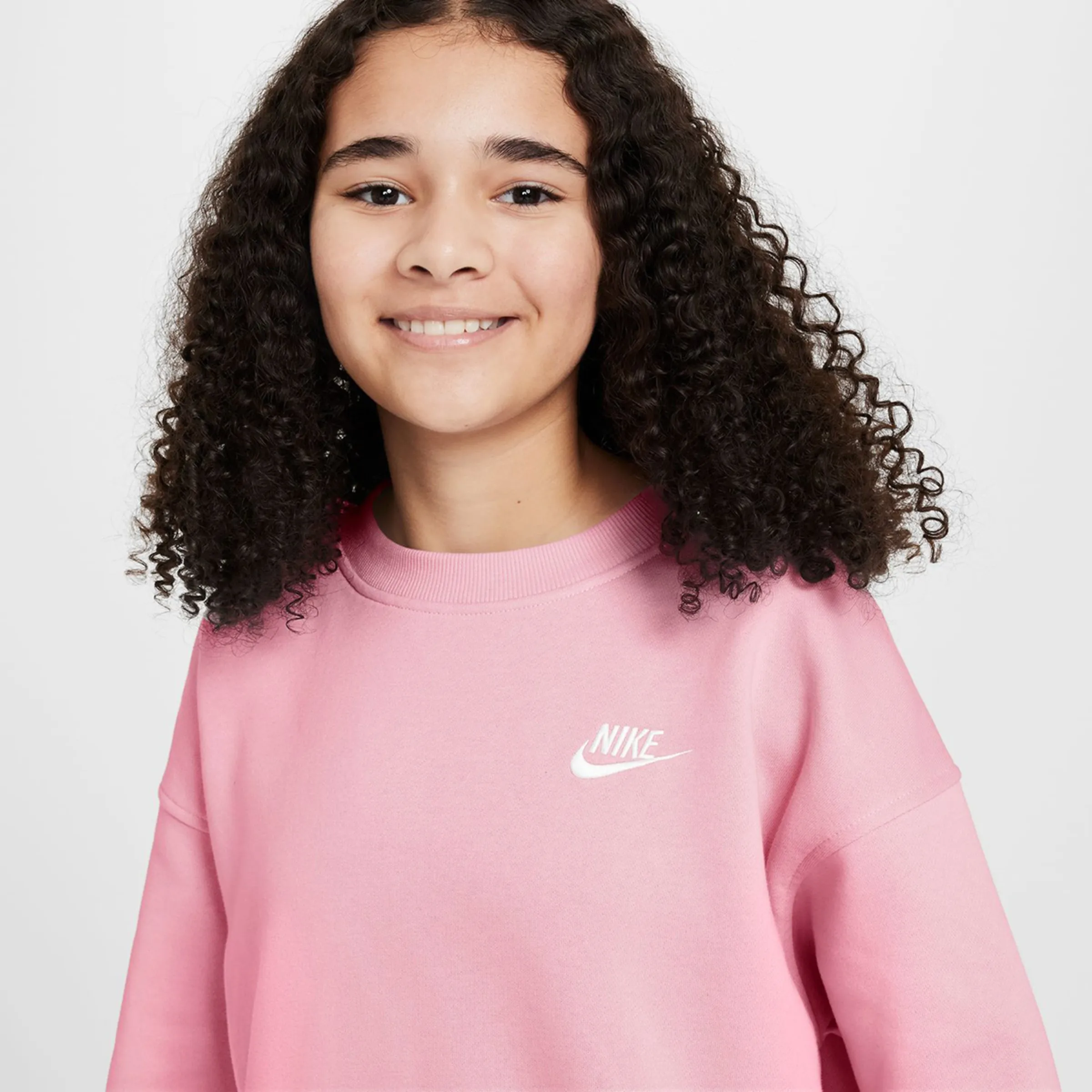 Детская толстовка Sportswear Club Fleece Nike, розовый — фото 3