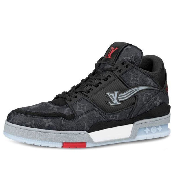 

Кроссовки trainer sneakers 'black monogram red' Louis Vuitton, черный
