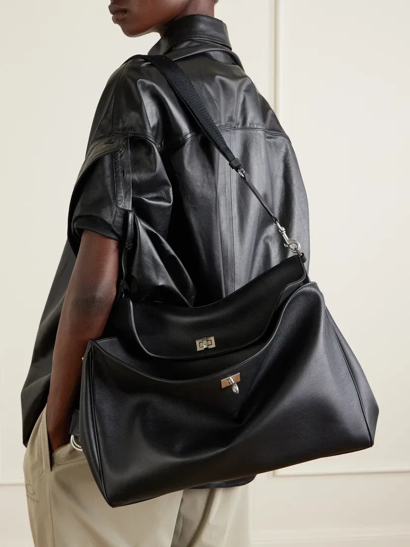 Кожаная сумка через плечо Rodeo BALENCIAGA, черный — фото 2