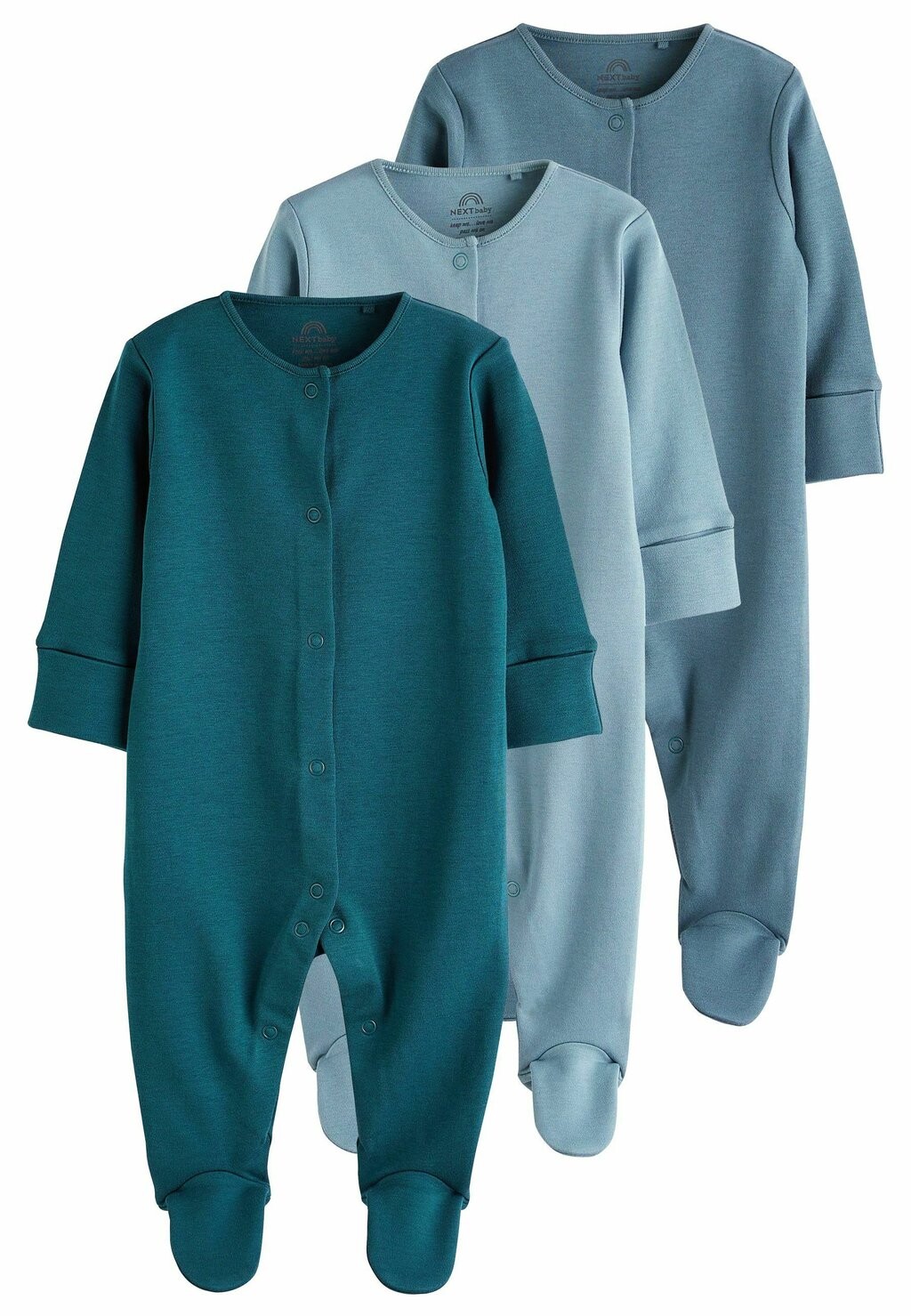 

Комбинезон 3 PACK COTTON BABY SLEEPSUITS Next, цвет blue