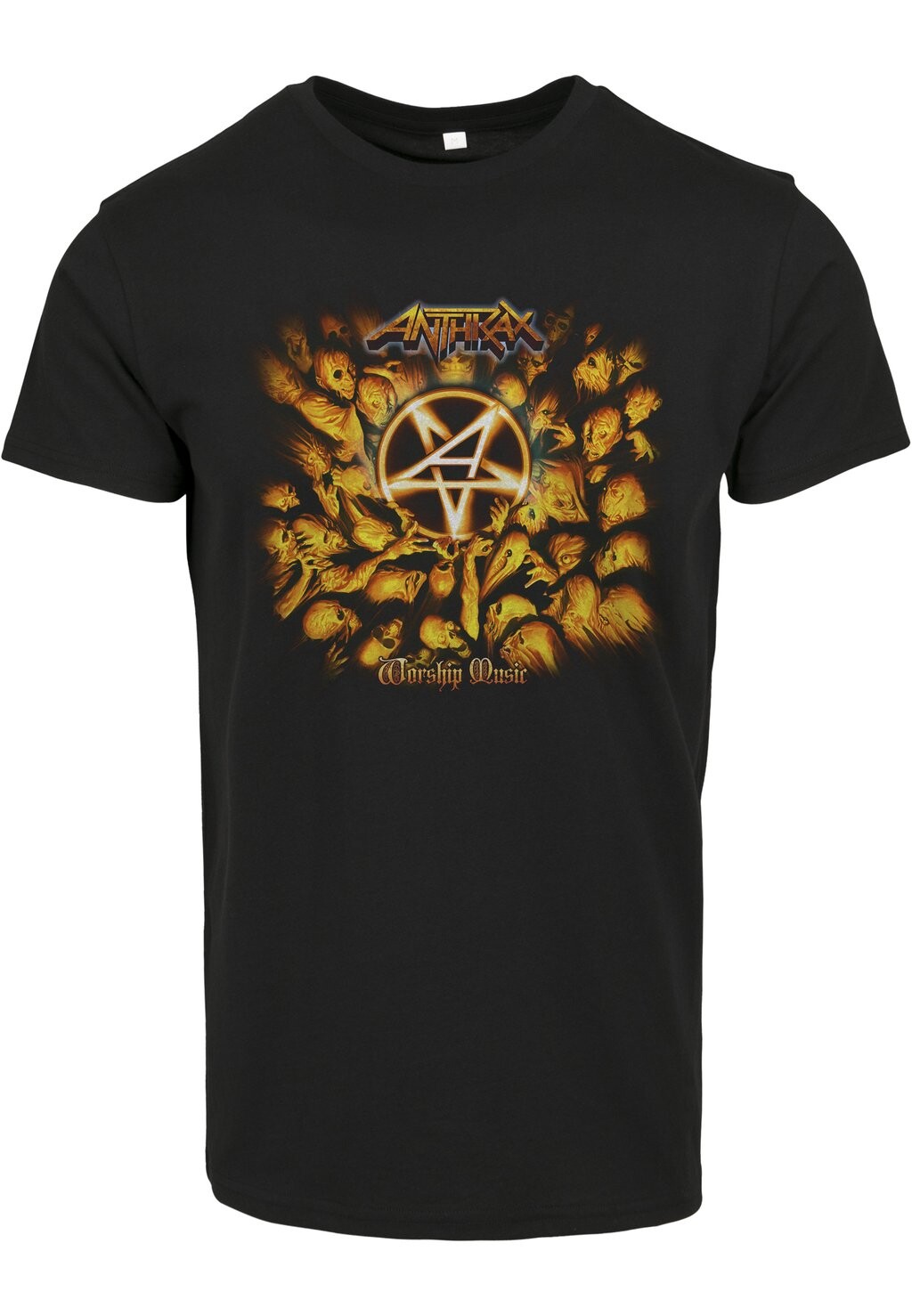 

Футболка с принтом ANTHRAX WORSHIP Merchcode, черный