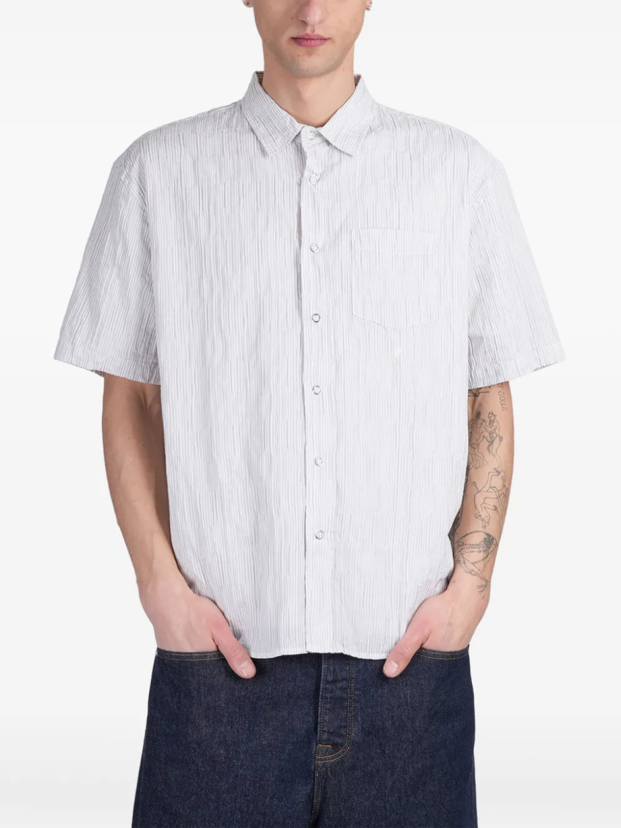 

Полосатая рубашка Stüssy, нейтральный