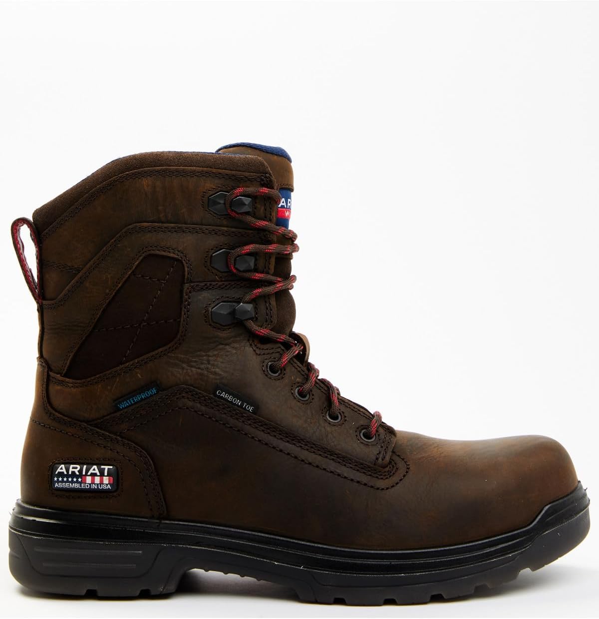 Мужские ботинки ARIAT Turbo 8 с водонепроницаемым сандалом с углеродным носком, собранные в США, коричневый — фото 2
