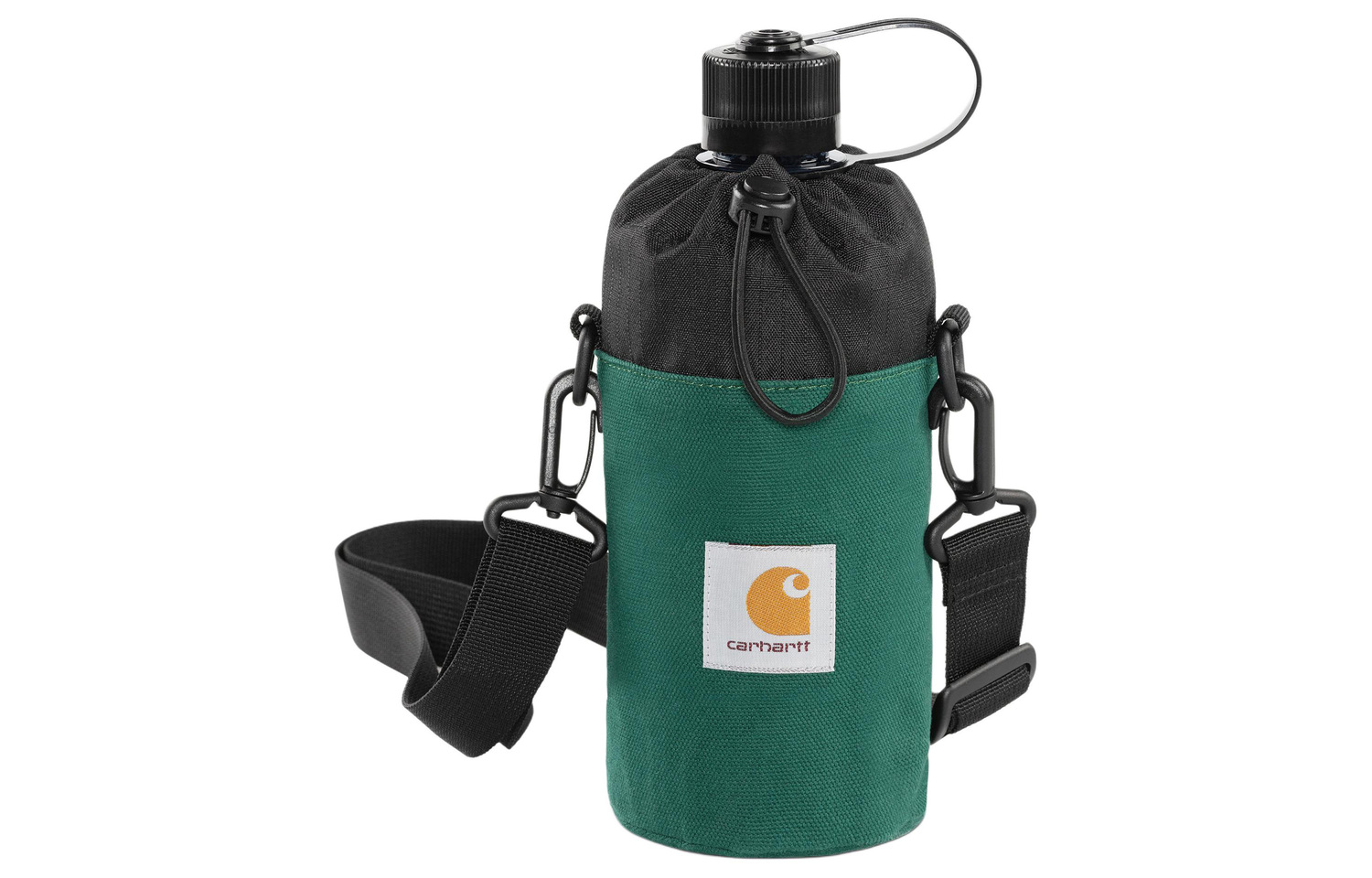 

Carhartt WIP Логотип нашивка переноска для бутылок, Black & Green