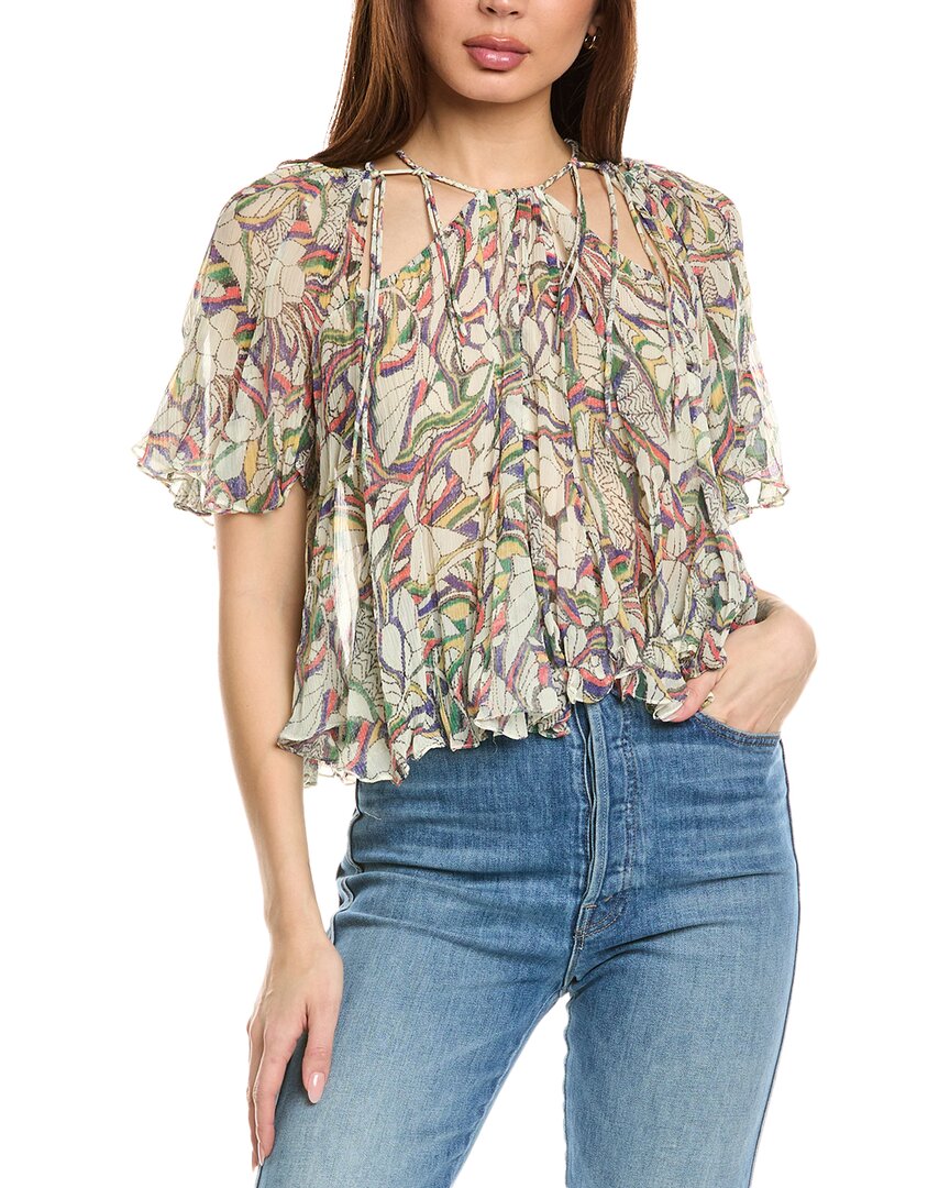 

Блузка из шелка Isabel Marant E'toile Isabel Marant Étoile, бежевый