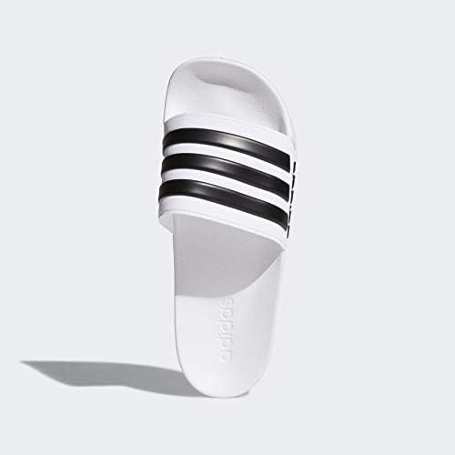 Мужские шлепанцы для душа Adidas Adilette, белый/черный — фото 2