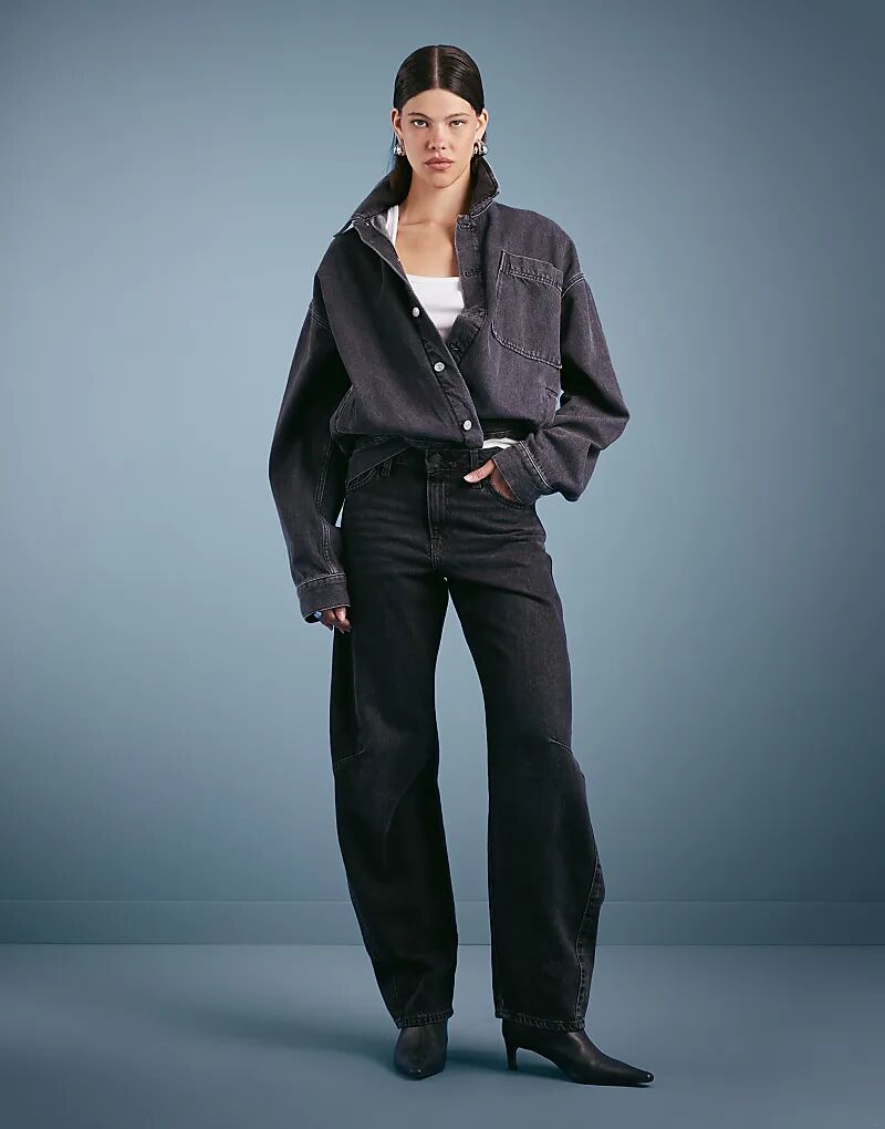 

Джинсы Levi's Baggy Dad barrel черного цвета