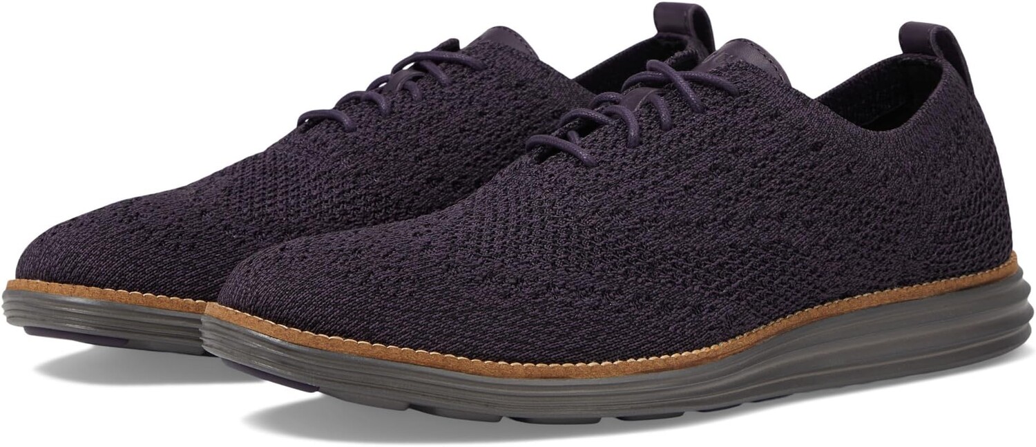 Оксфорды Cole Haan Originalgrand Stitchlite Wing Tip Oxford, цвет Nightshade/Black/Tornado