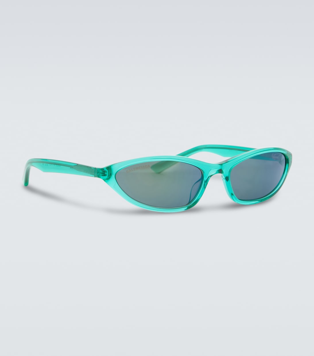 Нео Овал 2.0 очки-кошачий глаз Balenciaga, Green-Green-Green — фото 4