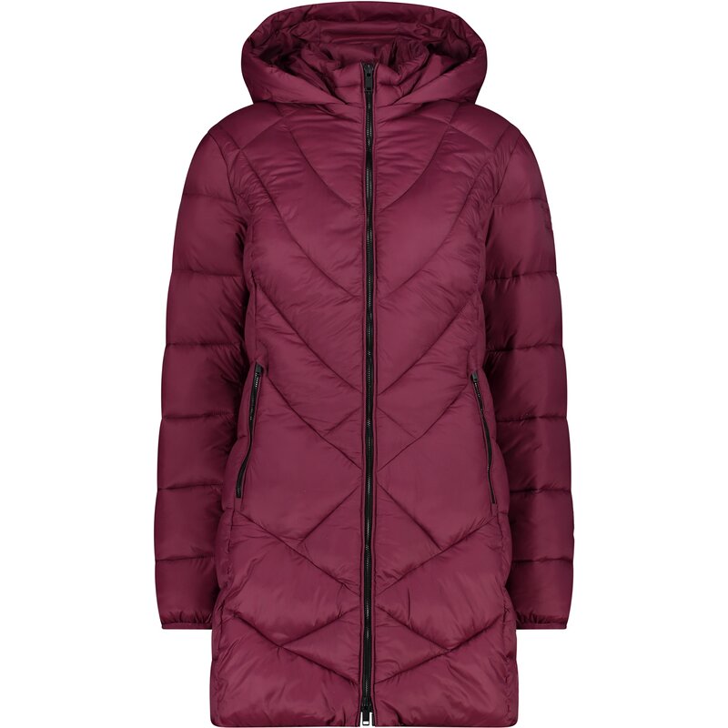 

Куртка женская парка с капюшоном на кнопках Cmp, цвет rubino