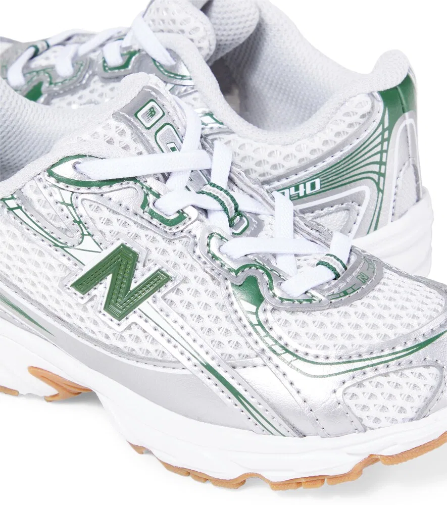 740 Детские кроссовки с кожаной отделкой New Balance Kids, серебро — фото 4