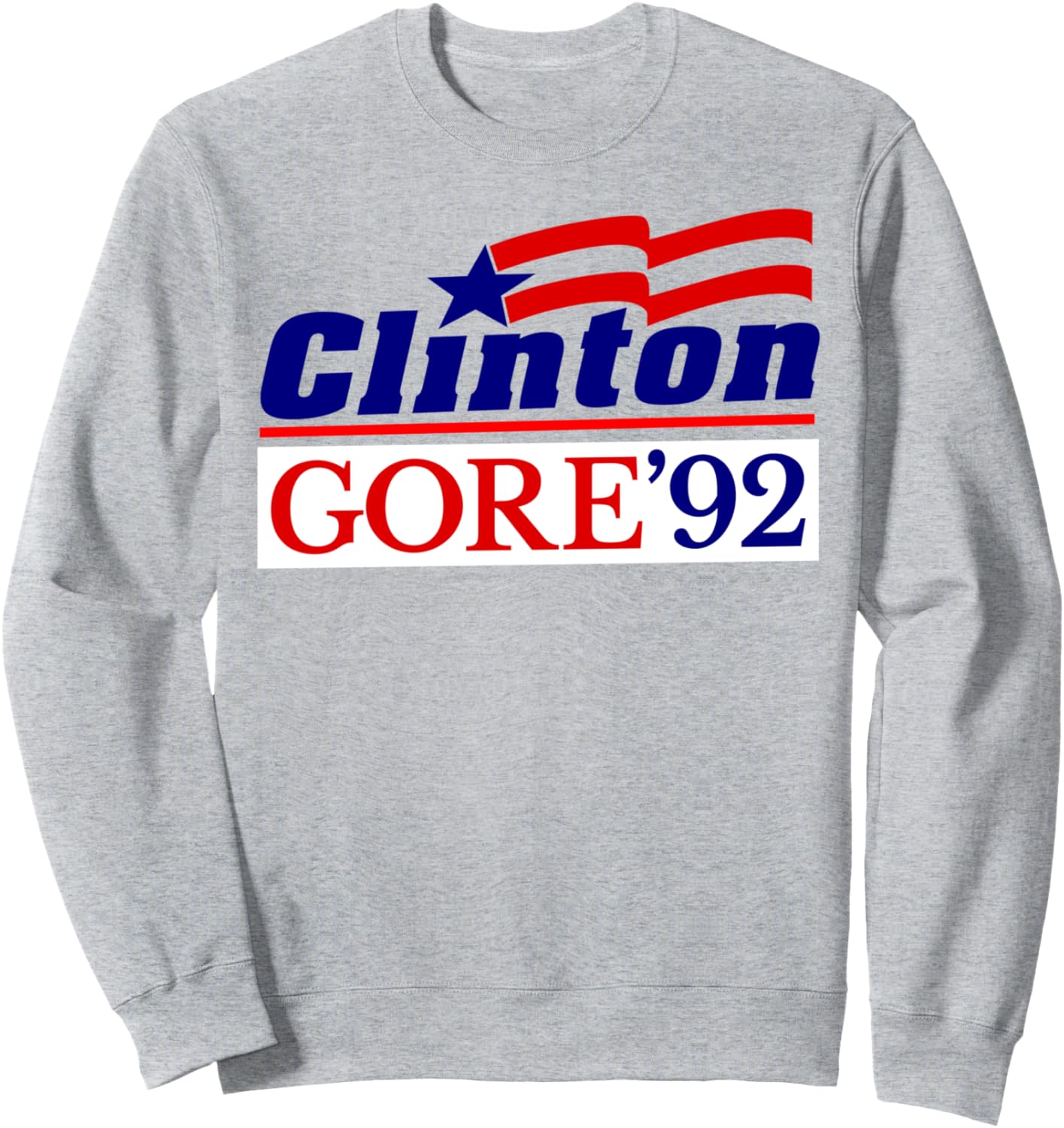 

Винтажная толстовка с изображением Клинтона и Гора и Билла Клинтона 92 Bill Clinton Us Election Retro 1992, серый
