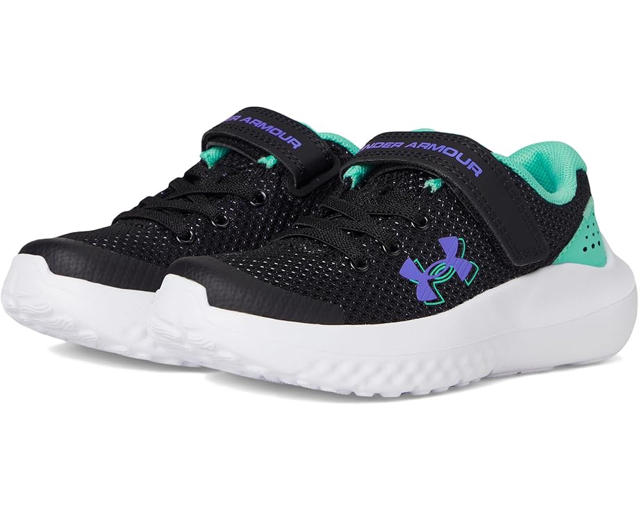 

Кроссовки Under Armour Kids Surge 4 Alternate Closure, цвет Black/Comet Green/Virtual Violet
