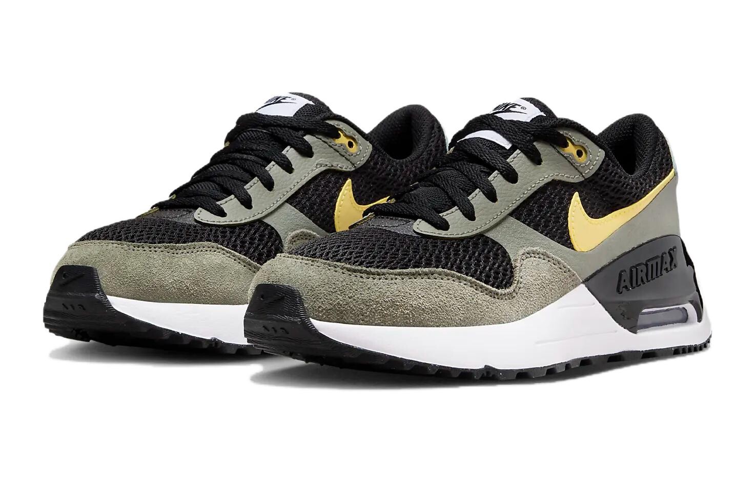 Обувь Nike Air Max SYSTM Kids Lifestyle GS, Black/Green — фото 3