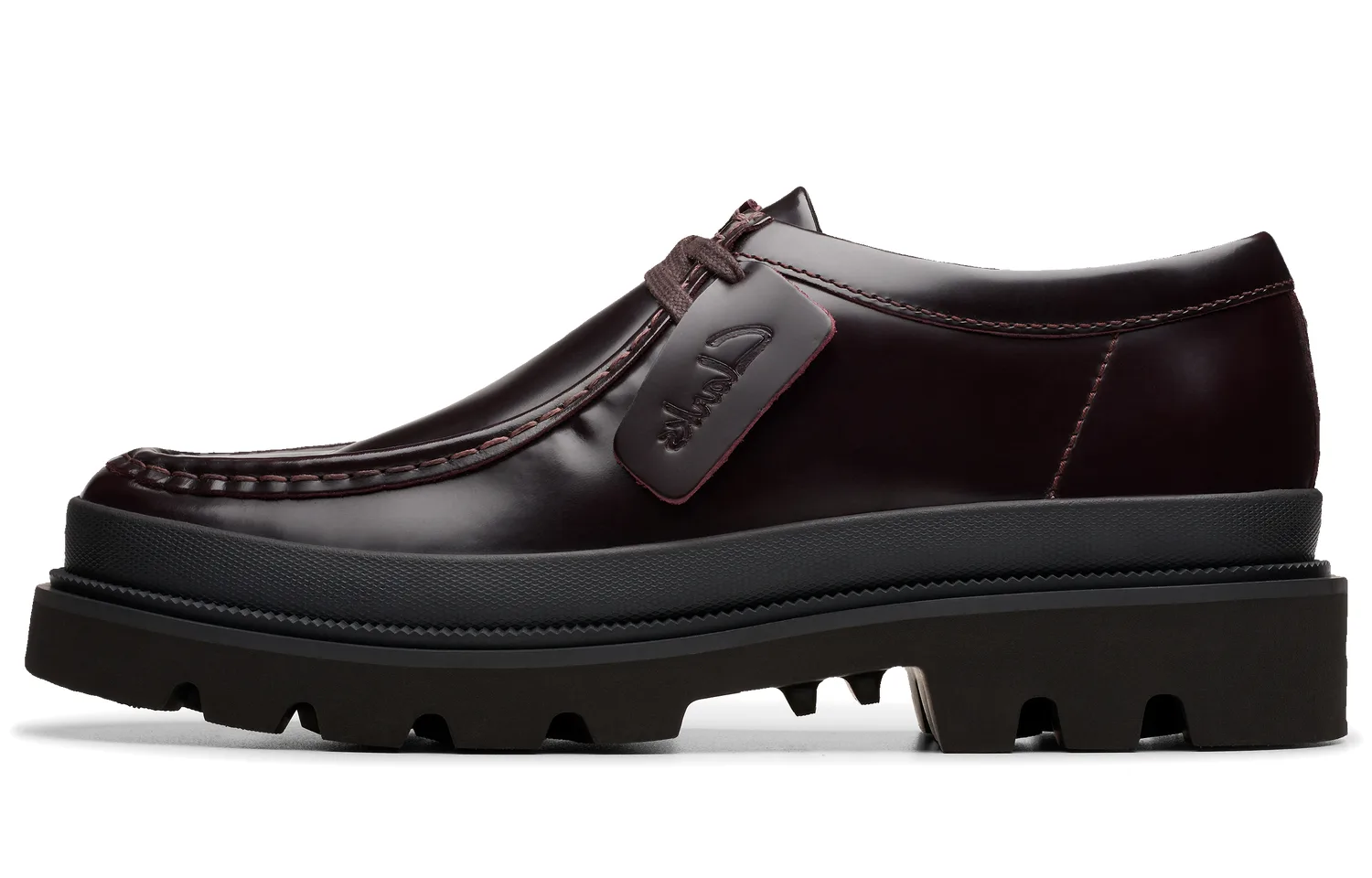 Clarks Туфли мужские из коровьей кожи темно-красные