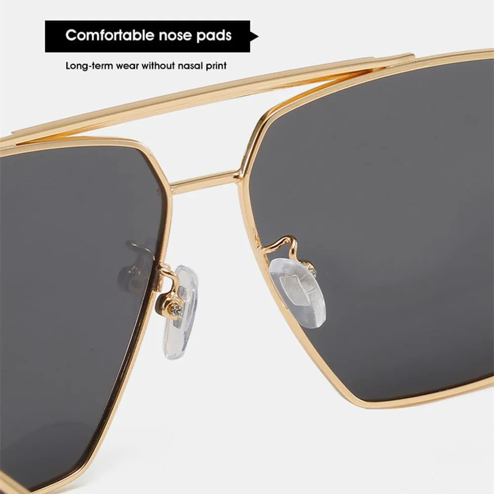 

Металлические солнцезащитные очки для мужчин и женщин, модные солнцезащитные очки, стильные очки для вождения, защита от УФ-излучения UV400 MTZJH, Gold G15