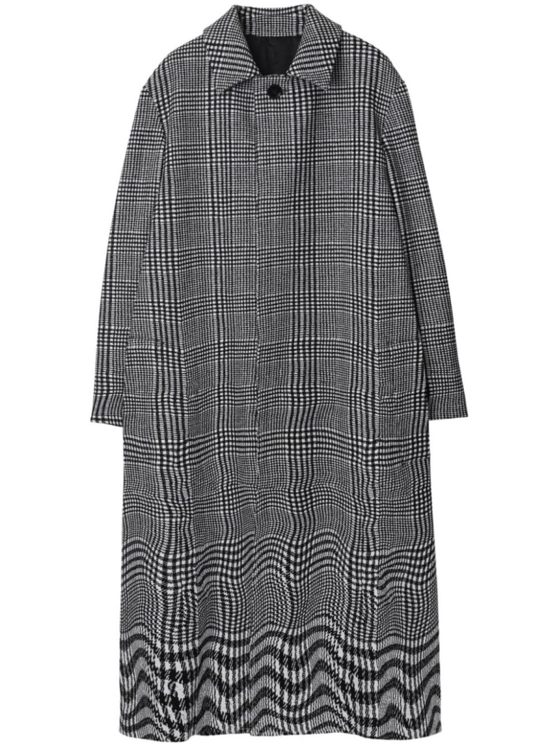 

Burberry пальто в ломаную клетку, черный