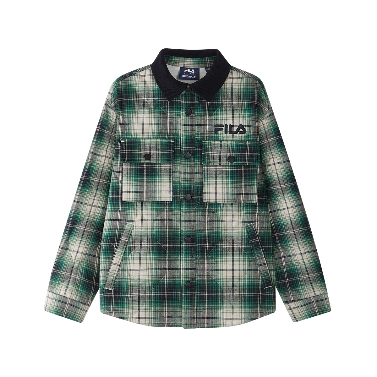 

Утепленная куртка FILA KIDS, зеленый plaid