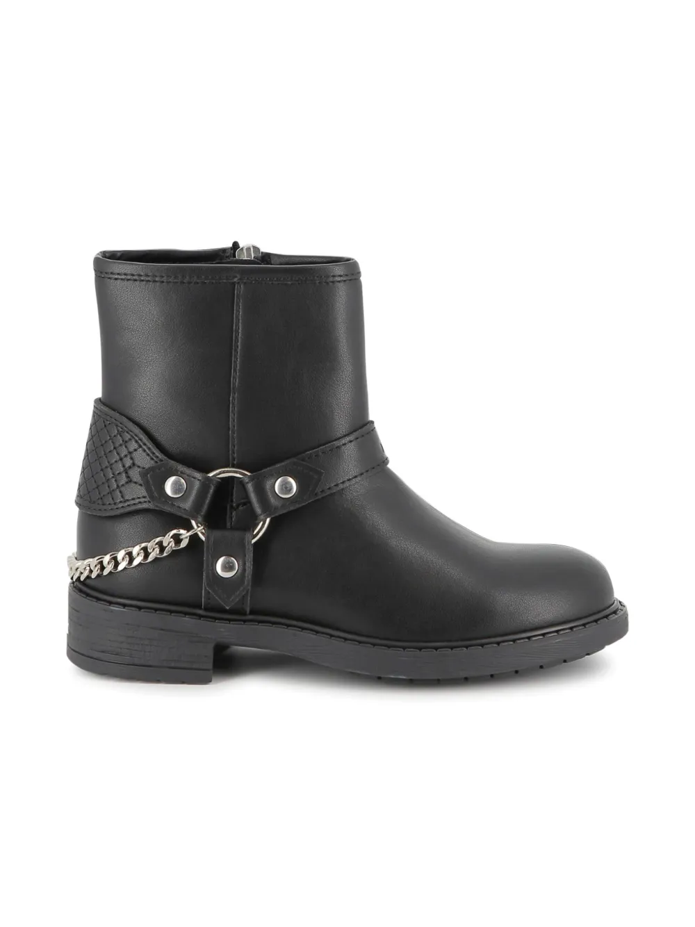 Ботинки с цепочкой Zadig & Voltaire Kids, черный