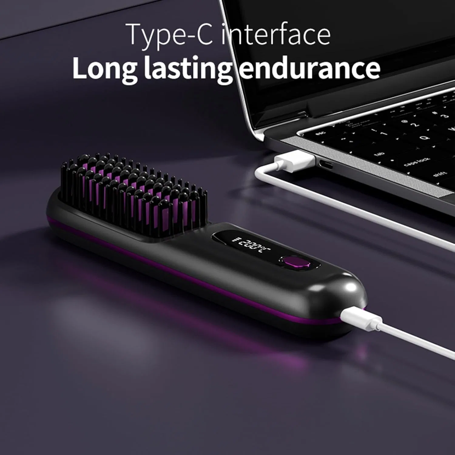 Портативная выпрямляющая щетка «Go Brush Pro» Baomaeyea — фото 2