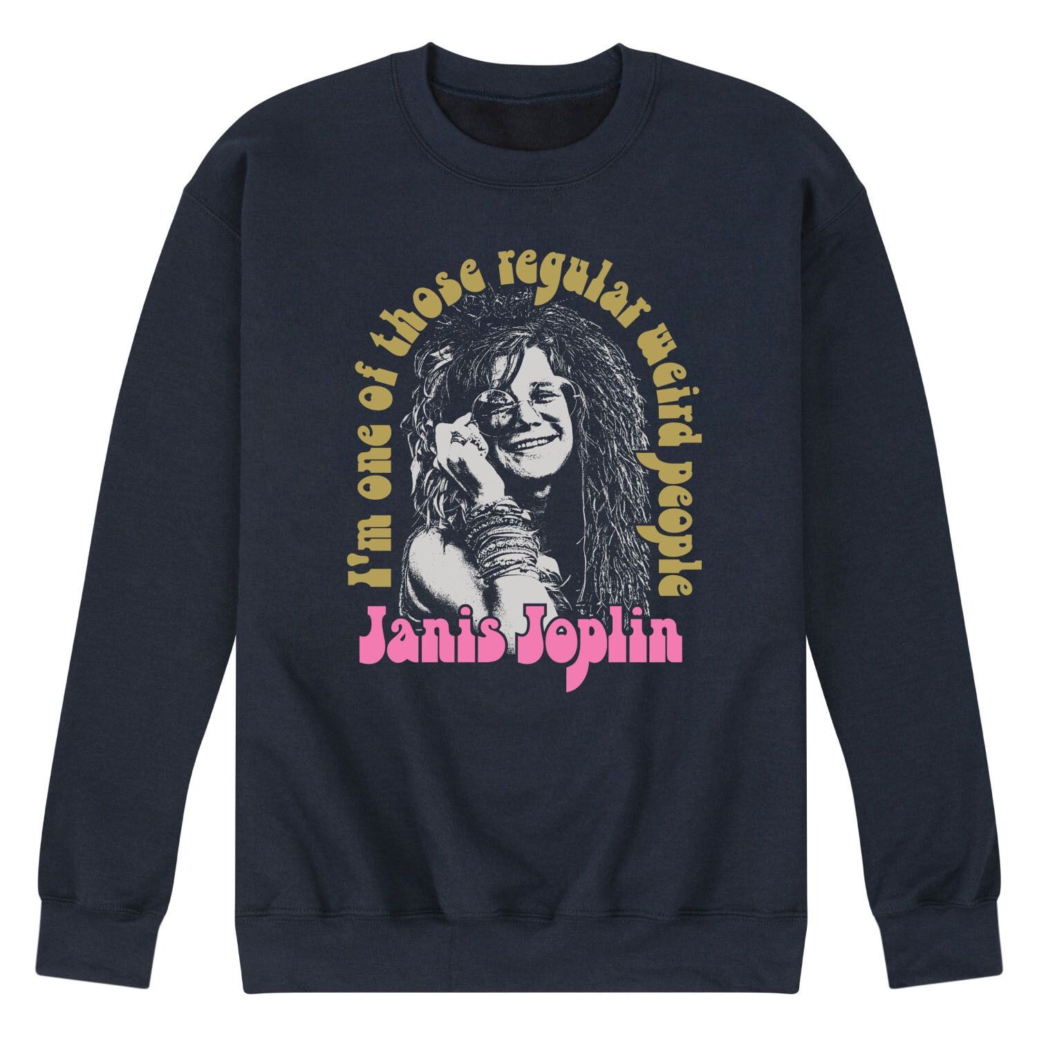 

Мужской свитшот Janis Joplin Regular People Are Weird Licensed Character