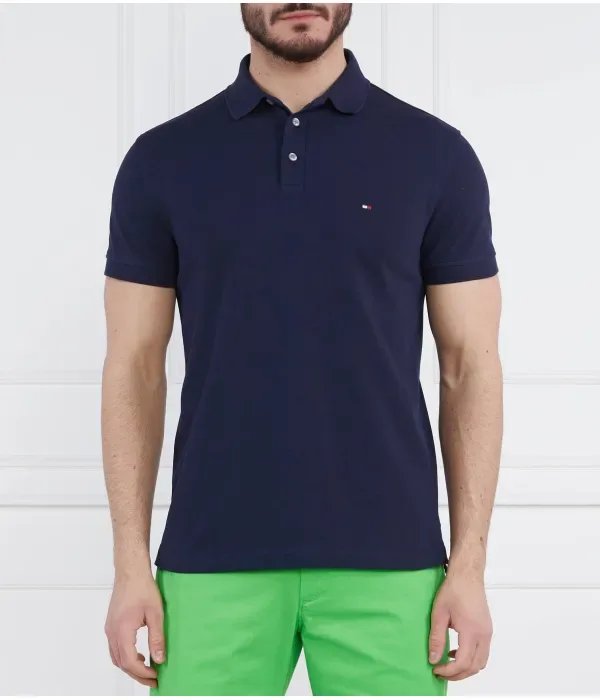 Поло 1985 slim fit Tommy Hilfiger, темно-синий