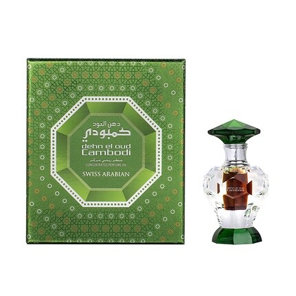 

Швейцарский арабский парфюмерный масляный аромат Dehn El Oud Cambodi 0,1 унции Swiss Arabian