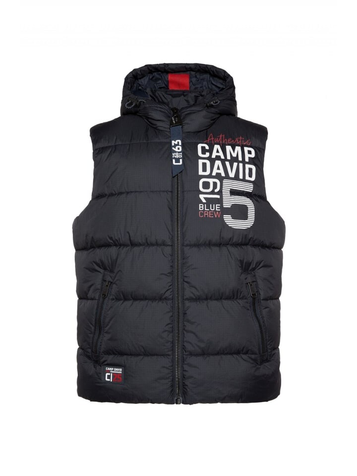 

Стеганый жилет CAMP DAVID, темно-синий