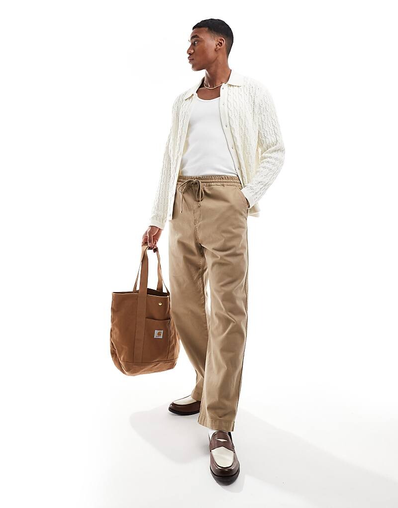 

Бежевые брюки свободного кроя Carhartt WIP Floyde