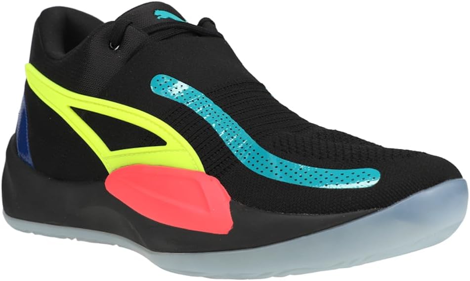Кроссовки PUMA Mens Rise Nitro Basketball Кроссовки- оранжевый — фото 2