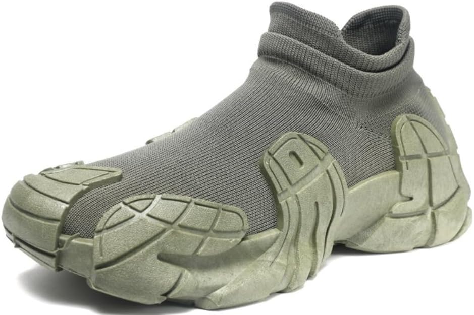 

Мужские легкие высокие кроссовки повседневные дышащие трикотажные спортивные обувь с сеткой, мягкой подошвой для ходьбы Lexamen, зеленый